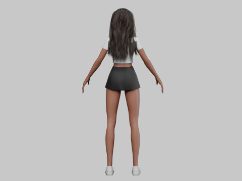 Sweet Basic girl V32839 3D Model