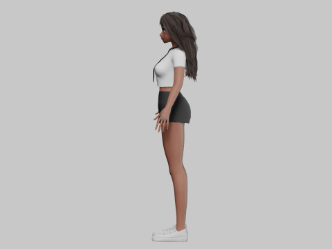 Sweet Basic girl V32839 3D Model