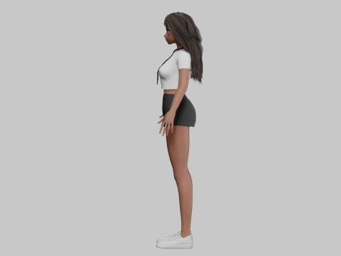 Sweet Basic girl V32839 3D Model