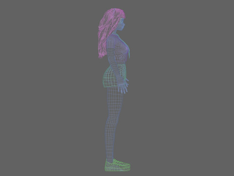 Sweet Basic girl V32839 3D Model