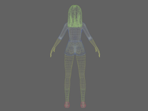 Sweet cute girl V32437 3D-Modell