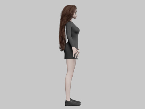 Teen cute girl V39134 Modelo 3D