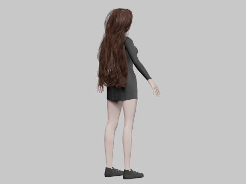 Teen cute girl V39134 Modelo 3D