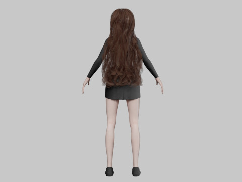 Teen cute girl V39134 Modelo 3D