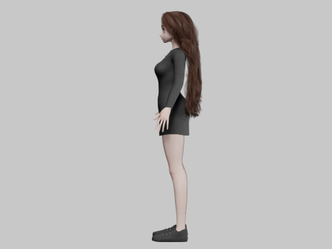 Teen cute girl V39134 Modelo 3D
