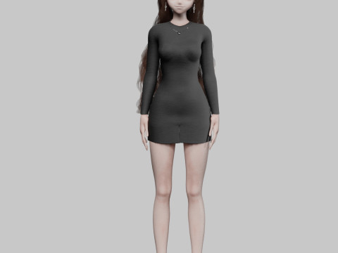 Teen cute girl V39134 Modelo 3D
