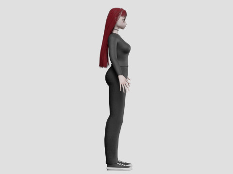 Anime Cartoon girl V31843 3D Модель
