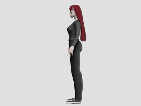 Anime Cartoon girl V31843 3D Модель