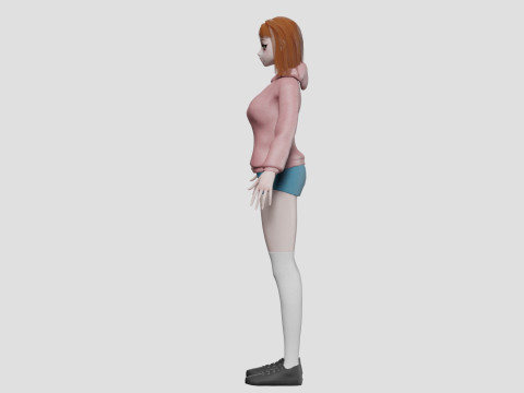Anime cute girl V31452 3Dモデル
