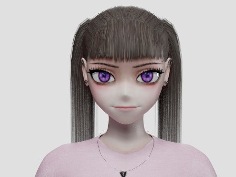 Anime Young girl V27342 Modelo 3D
