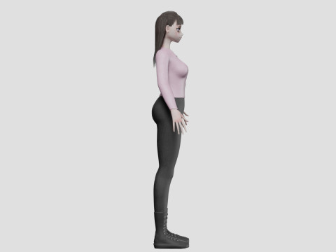Anime Young girl V27342 Modelo 3D