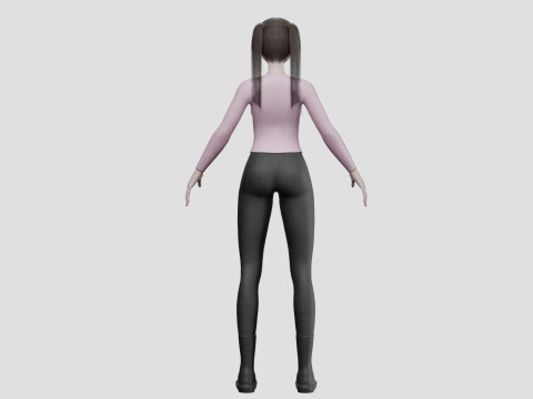 Anime Young girl V27342 Modelo 3D