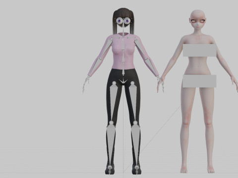 Anime Young girl V27342 Modelo 3D