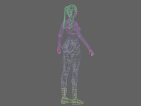 Anime Young girl V27342 Modelo 3D