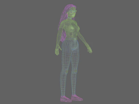 Basic classic girl V34034 3D Model