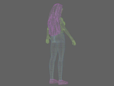 Basic classic girl V34034 3D Model