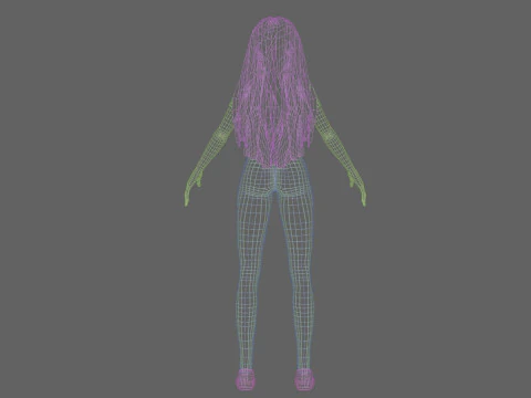 Basic classic girl V34034 3D Model