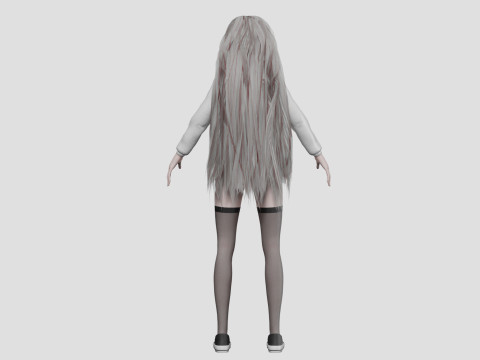 Basic cool girl V35959 3D Model