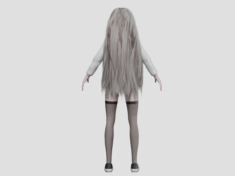 Basic cool girl V35959 3D Model