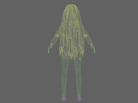Basic cool girl V35959 3D Model