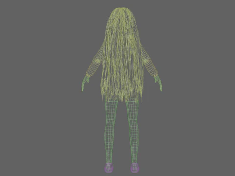 Basic cool girl V35959 3D Model