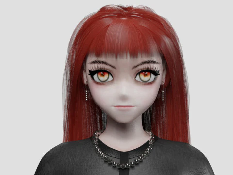 Basic cute girl V39053 3D Model