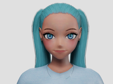 Basic Standard girl V22507 Modello 3D
