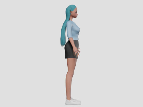 Basic Standard girl V22507 Modello 3D