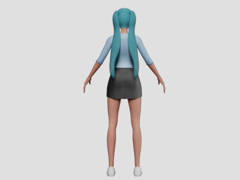 Basic Standard girl V22507 Modello 3D