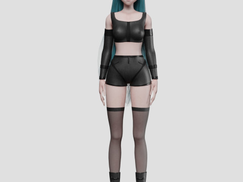 Basic sweet girl V37873 3D Model