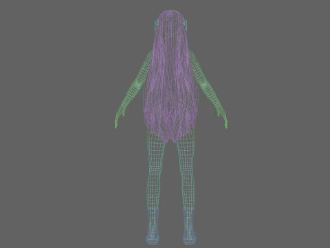 Basic sweet girl V37873 3D Model