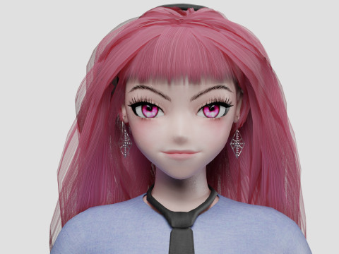 Beautiful Basic girl V35124 3D Model