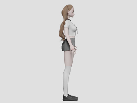 Beautiful cute girl V35332 3D Model