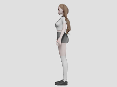 Beautiful cute girl V35332 3D Model