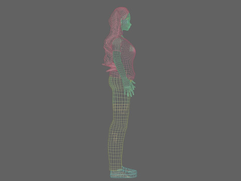 Cartoon anime girl V36497 3Dモデル