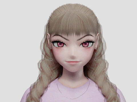 Cool Basic girl V33601 3D Model