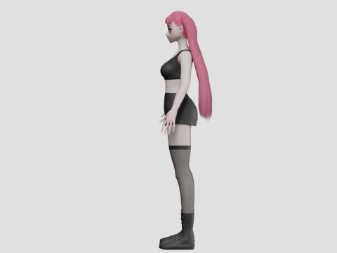 Cute Beautiful girl V25882 3D Modell