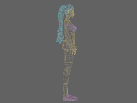 Cute Cartoon girl V29928 3Dモデル