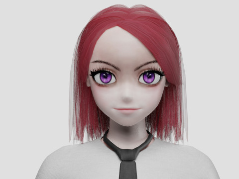 Cute cool girl V29879 3D Модель