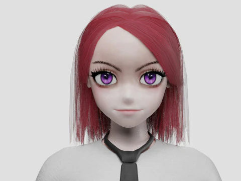 Cute cool girl V29879 3D Model