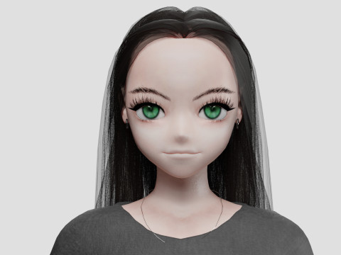 Cute Standard girl V29365 Modelo 3D
