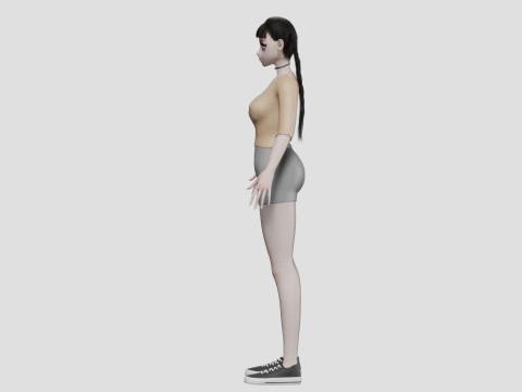 Pretty anime girl V26414 Modelo 3D