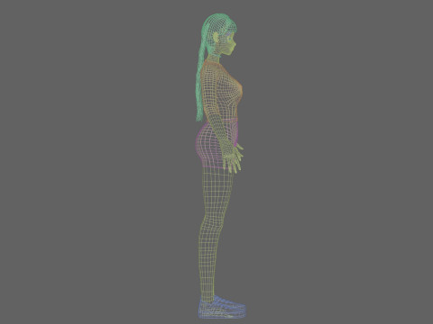 Pretty anime girl V26414 Modelo 3D