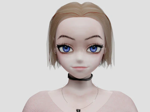 Standard Basic girl V29227 3D Model