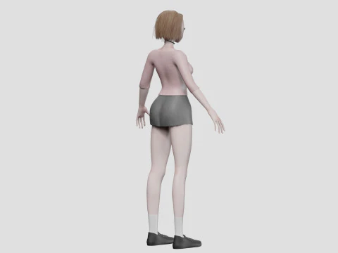 Standard Basic girl V29227 3D Model