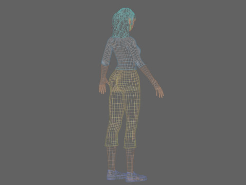 Standard cute girl V26028 Modèle 3D