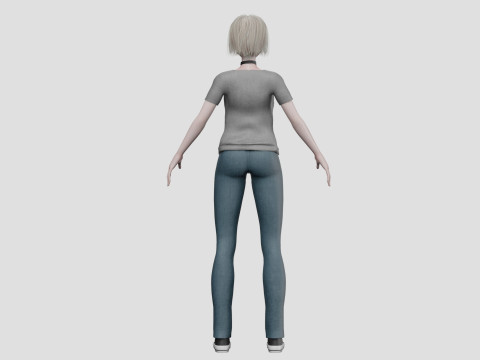 Sweet anime girl V31790 3Dモデル