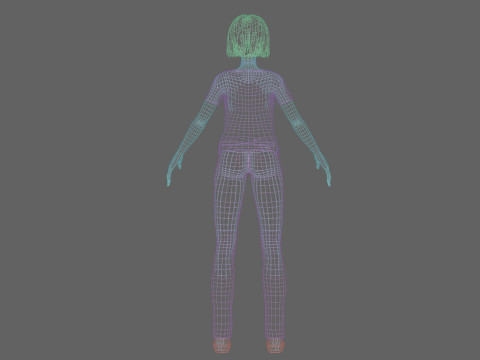 Sweet anime girl V31790 3Dモデル