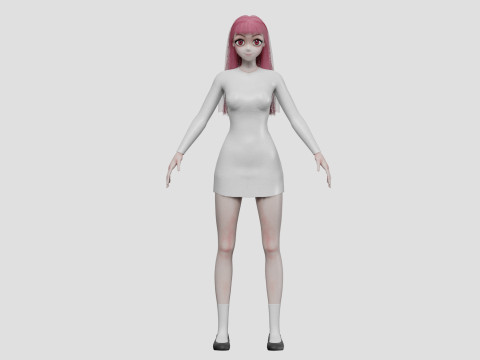 Sweet Basic girl V28719 Modèle 3D