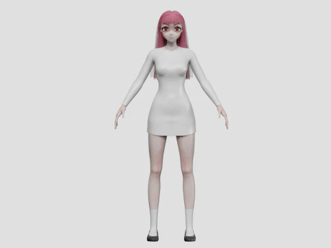 Sweet Basic girl V28719 3D Model